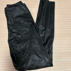 Commando Control Top Faux Leather Leggings Size Small